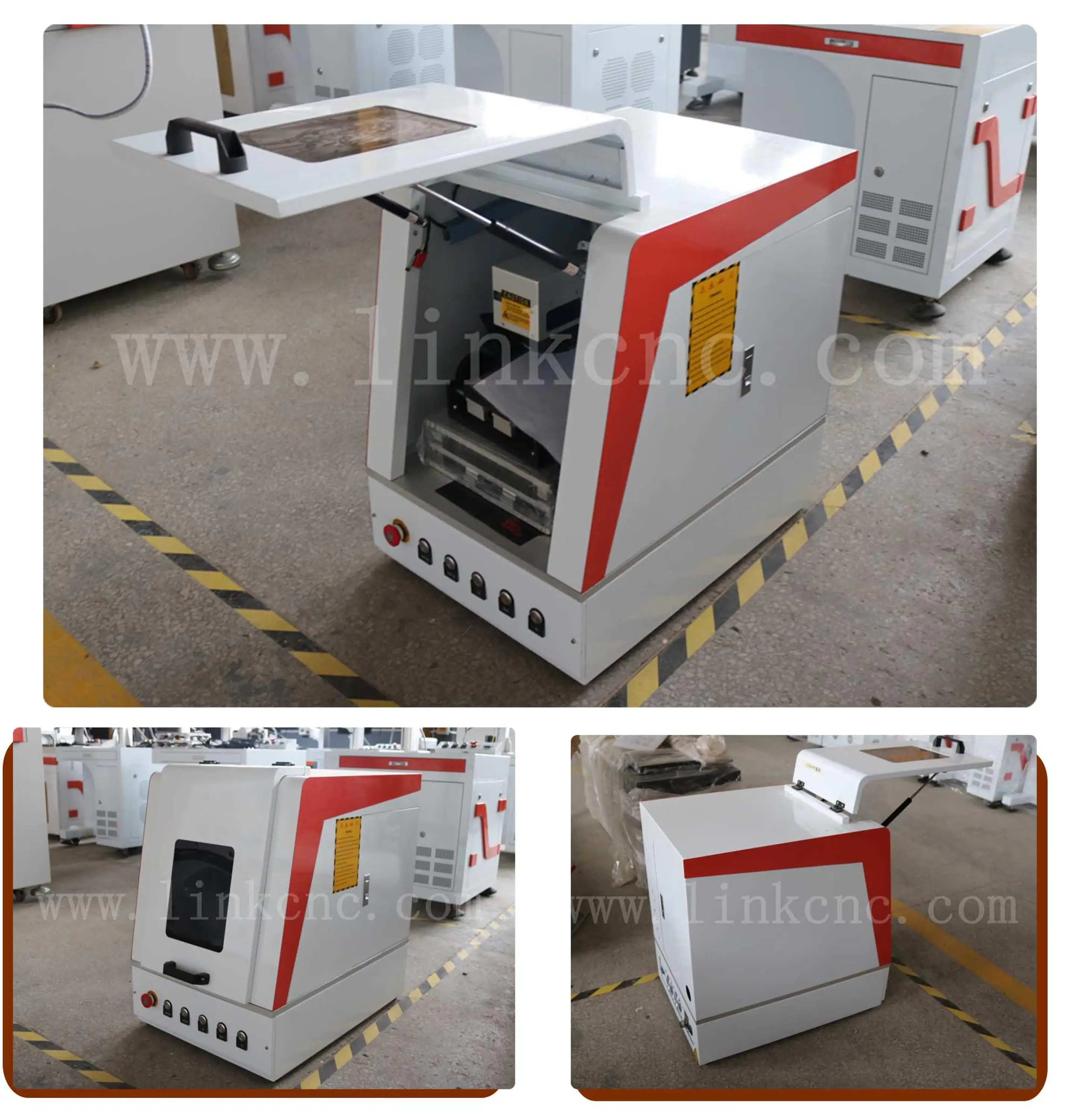 20w Raycus Fully Enclosed Desktop Fiber Laser Marking Machine with CE High Security