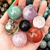 wholesale natural seven color chakra quartz small crystal healing stone ball spheres for David star array