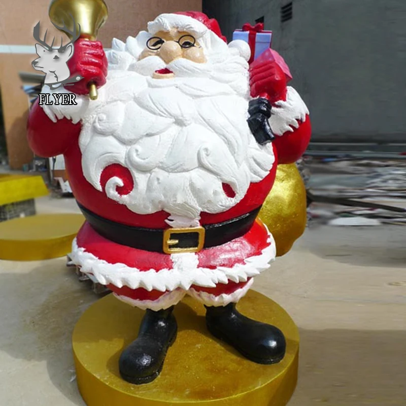 2018 New Design Life Size Fiberglass Santa Claus Figurines Statues Buy Santa Claus Figurines