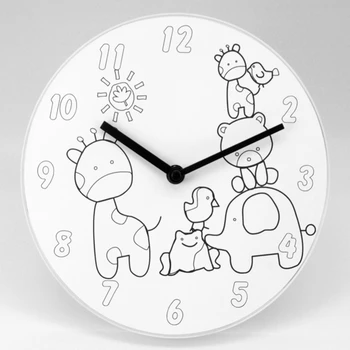 children's bedroom cute plastic diy painting wall clock - buy decorative  clock,cheap plastic wall clocks,diy wall clock product on alibaba