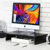 Bamboo Organizer laptop table Computer Monitor Stand TV Shelf Riser Printer Machine Stand