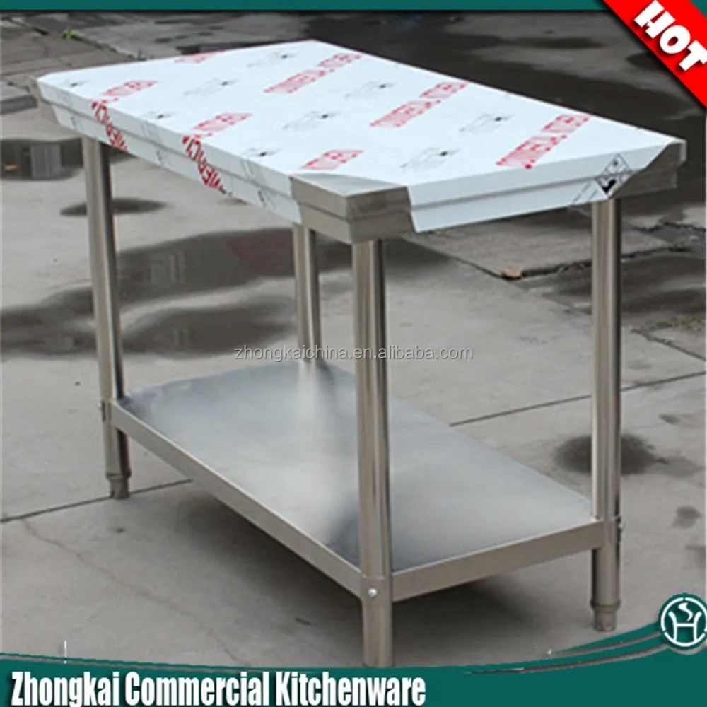 Rvs werktafel met wielen/vouwen rvs werktafel/rvs werktafel ...