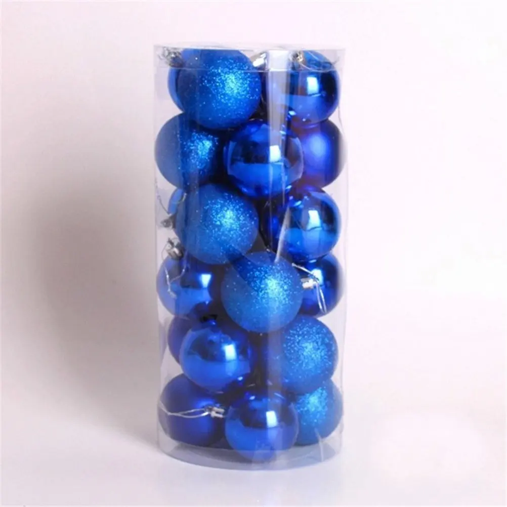 Get Quotations UEETEK 24pcs Shatterproof Glittering Christmas Balls Ornaments For Tree Holiday Xmas Garden Decorations Blue Get Quotations UEETEK 24pcs Shatterproof Glittering Christmas Balls Ornaments For Tree Holiday Xmas Garden Decorations Blue
