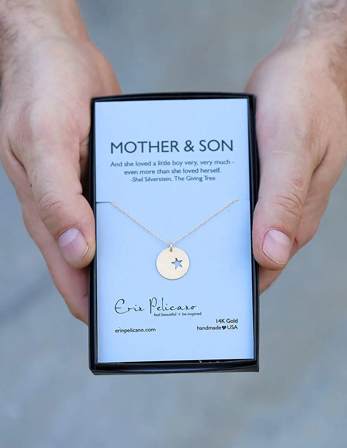 mum and son necklace