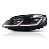 For 2018 Hot Sales VLAND L Type 7.5 style Sequential LED Xenon 2014-UP Head lamp Headlight for VOLKSWAGEN Golf 7 7.5 Mk7