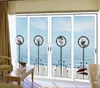 Indonesia Aluminium Frame Kitchen Glass Partition Doo with Flower Designs
