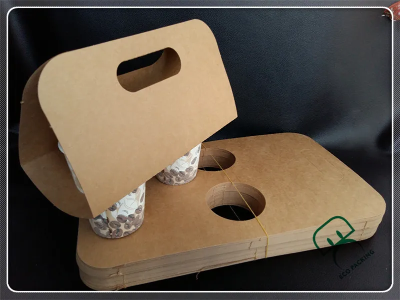 2 Holes Carry Bag Disposable Coffee Paper Cup Holder - Buy Paper Cup