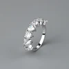 European style unique design wedding represents eternal commitment to 925 sterling silver heart-shaped ring