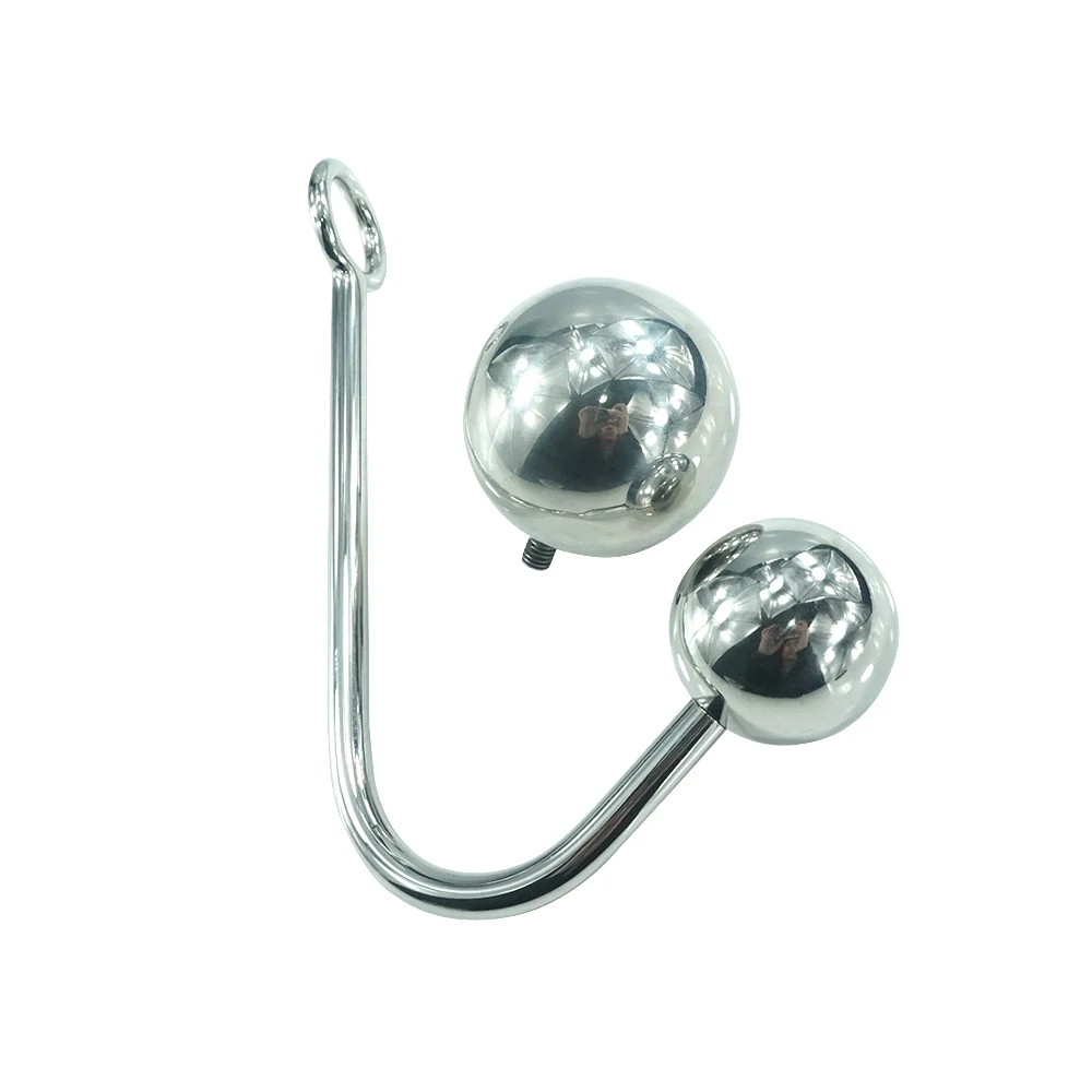 Stainless Steel Anal Hooks Butt Ball With 50mm And 40mm