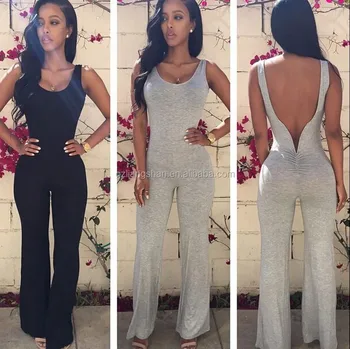 backless romper pants