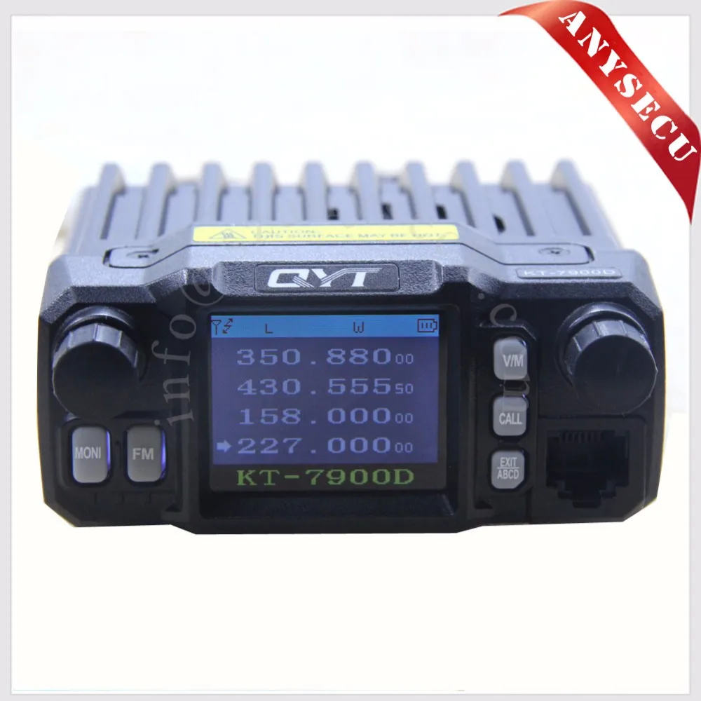 QYT KT-7900D Quad Band Quad-Standby 5Tone 25W VHF UHF Car Truck Ham Mobile Radio