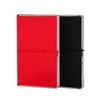 Oude wholesale school metal edge custom blank paper cheap journal and diary personalized notebook with elastic band
