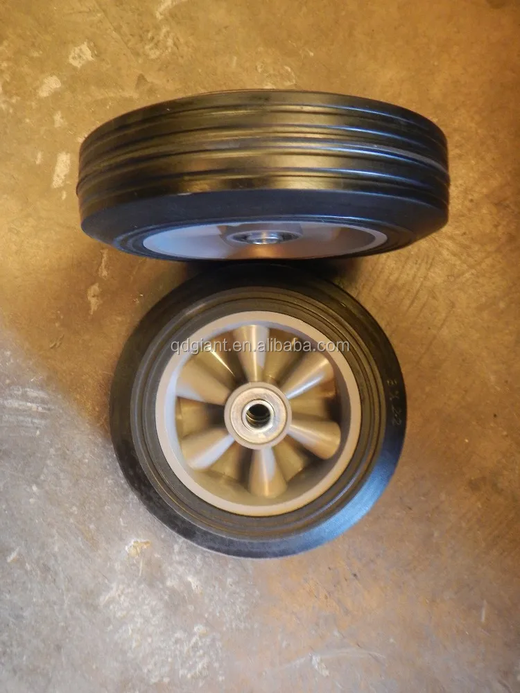 8 inch Solid Rubber Wheel for Carts/ Toys
