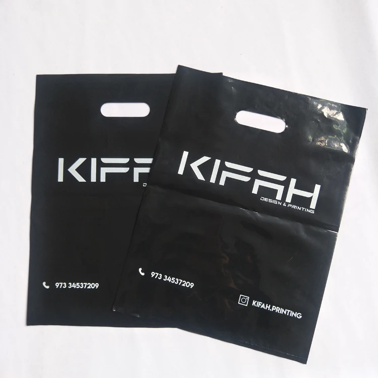 High Quality Custom Own Logo Die Cut Plastic Bag,Environmental Recycled Plastic And Organic