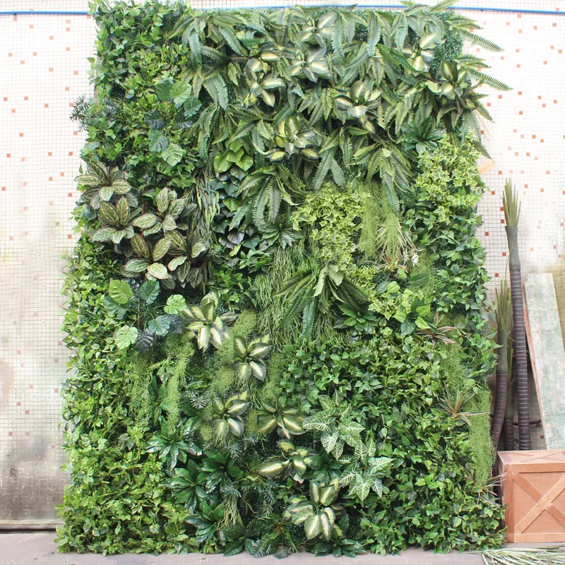 Fake Plastic Green Wall Plant Wall Indoor Artificial Grass Wall - Buy ...