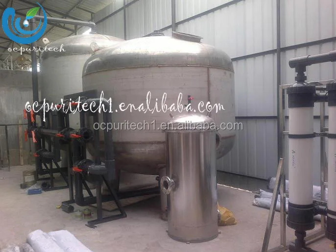 Industrial stainless steel activated carbon filter tank