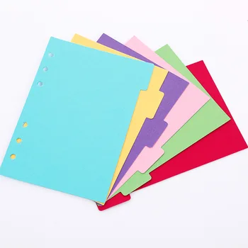 25k 36k 48k pure color 6 rings binder index page planner diarys divider page refill paper custom wholesale buy planner refill notebook page binder