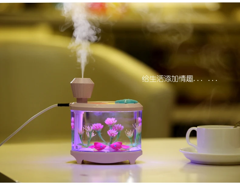 New Arrival Upgrade Version Mini Fish Tank Humidifier Usb Anion