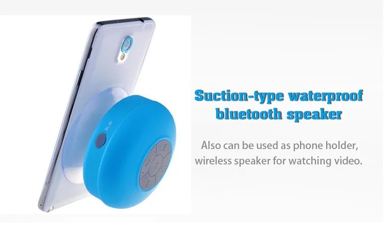 Waterproof Wireless Speaker Handsfree Music Mic Suction Car Shower - ANKUX.COM