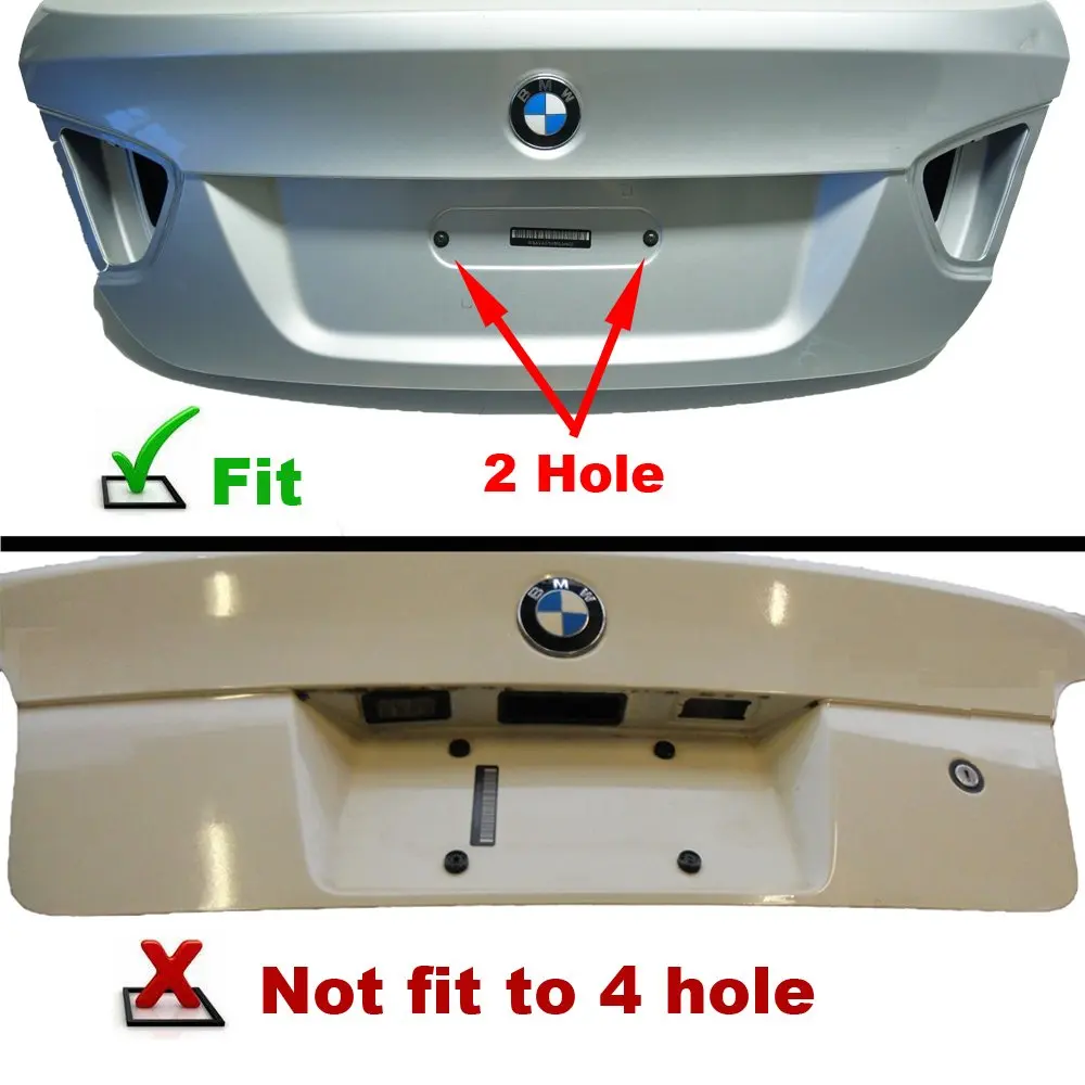 Custom Car Rear License Plate Holder Bracket For Bmw Mount Frame Tag