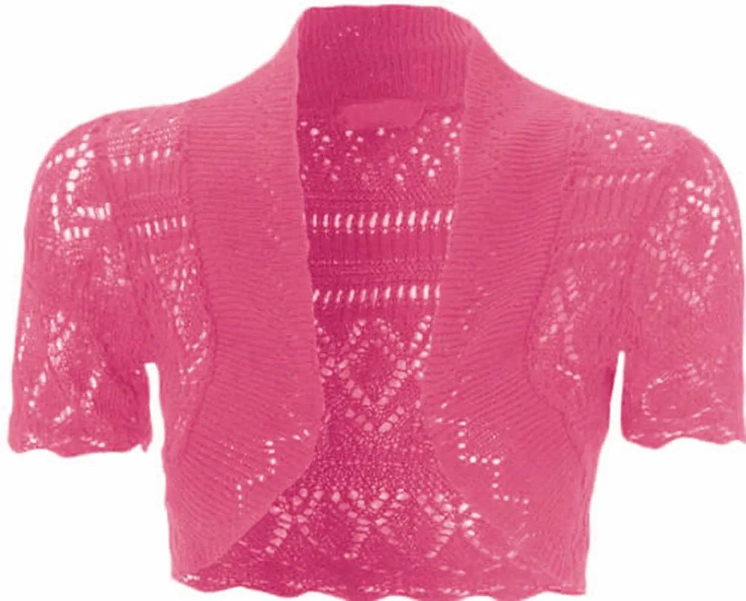 Janisramone Women Sequin 100/% Cotton Ribbed top Long Sleeve Knitted Bolero Shrug