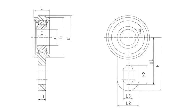 Freewheel Backstop One-Way Rotation Bearings AV30