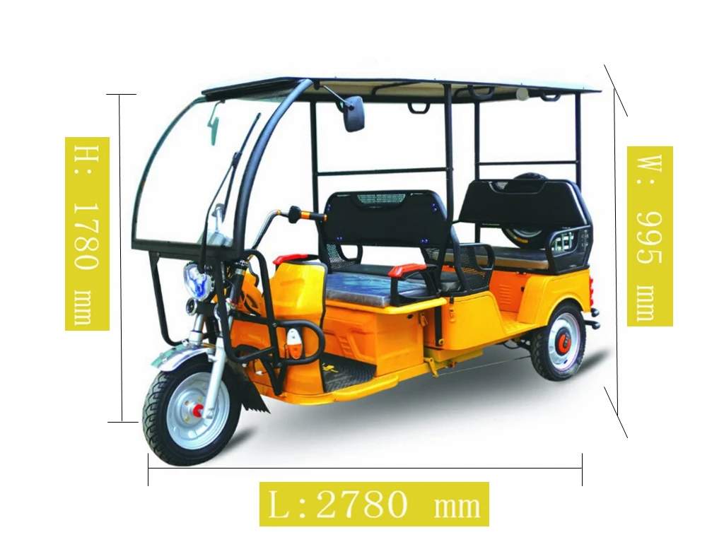 Hot Sale Luxury Passenger Rickshaw disabled scooter