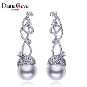Lead Free Nickel Elegant Lady Jewelry Cc Leaf Shape Natural Lead Free Nickel Elegant Lady Jewelry Cc Leaf Shape Natural S Pearl Earrings