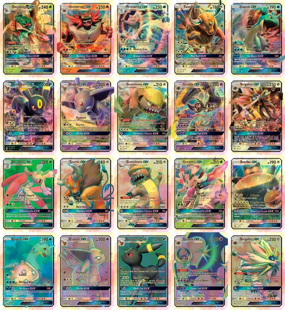 mercio All ingrosso 2017 Nuovo 20 Pz set Trading Gioco Di Carte Pokemon Gx Buy Product on Alibaba