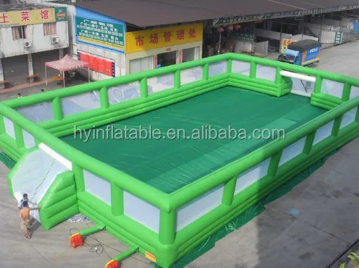 inflatable water soccer field