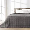 100% polyester peach skin fabric factory direct sell fitted Quilted Bedspreads