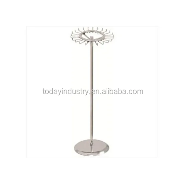 Revolving Belt Display Stand Floor Standing Rotating Belt Tie Rack