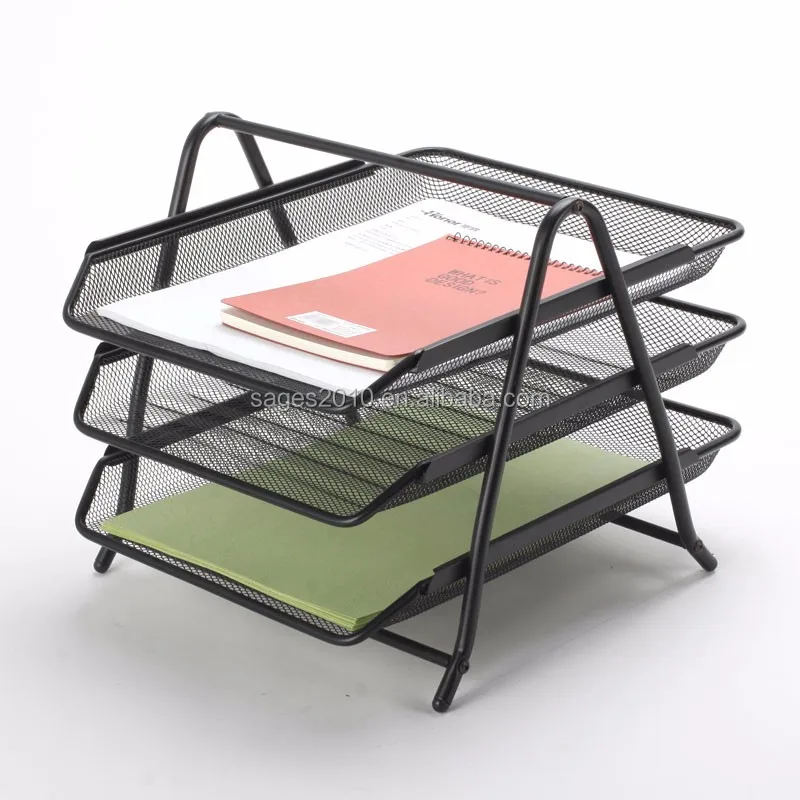 5 Layer High Quality Office Stationery Metal Mesh File Rack/file Tray