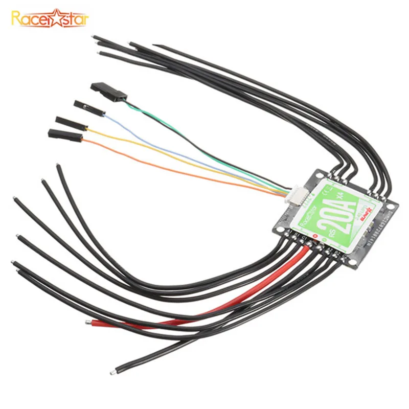 Racerstar Rs20ax4 20a 4 In 1 Blheli_s Opto Esc 2-4s Support 