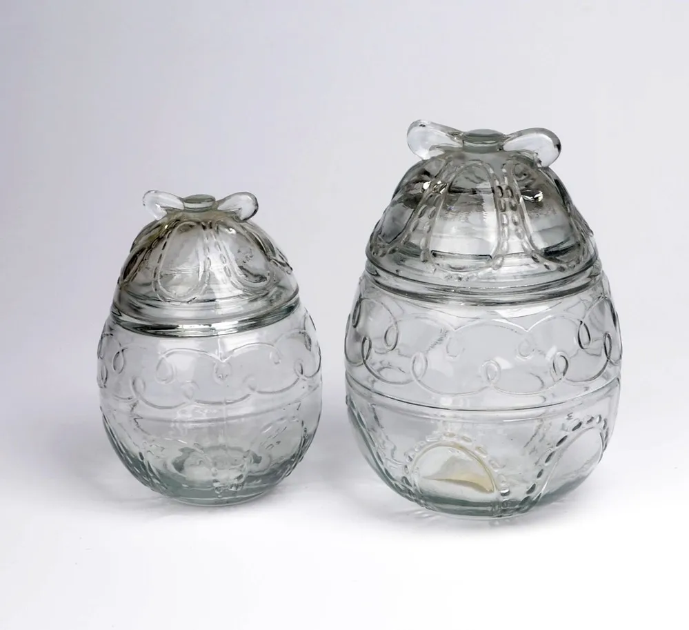 Empty Glass Jars Fancy Candy Egg Shape Glass Jars Buy Egg Shape Glass