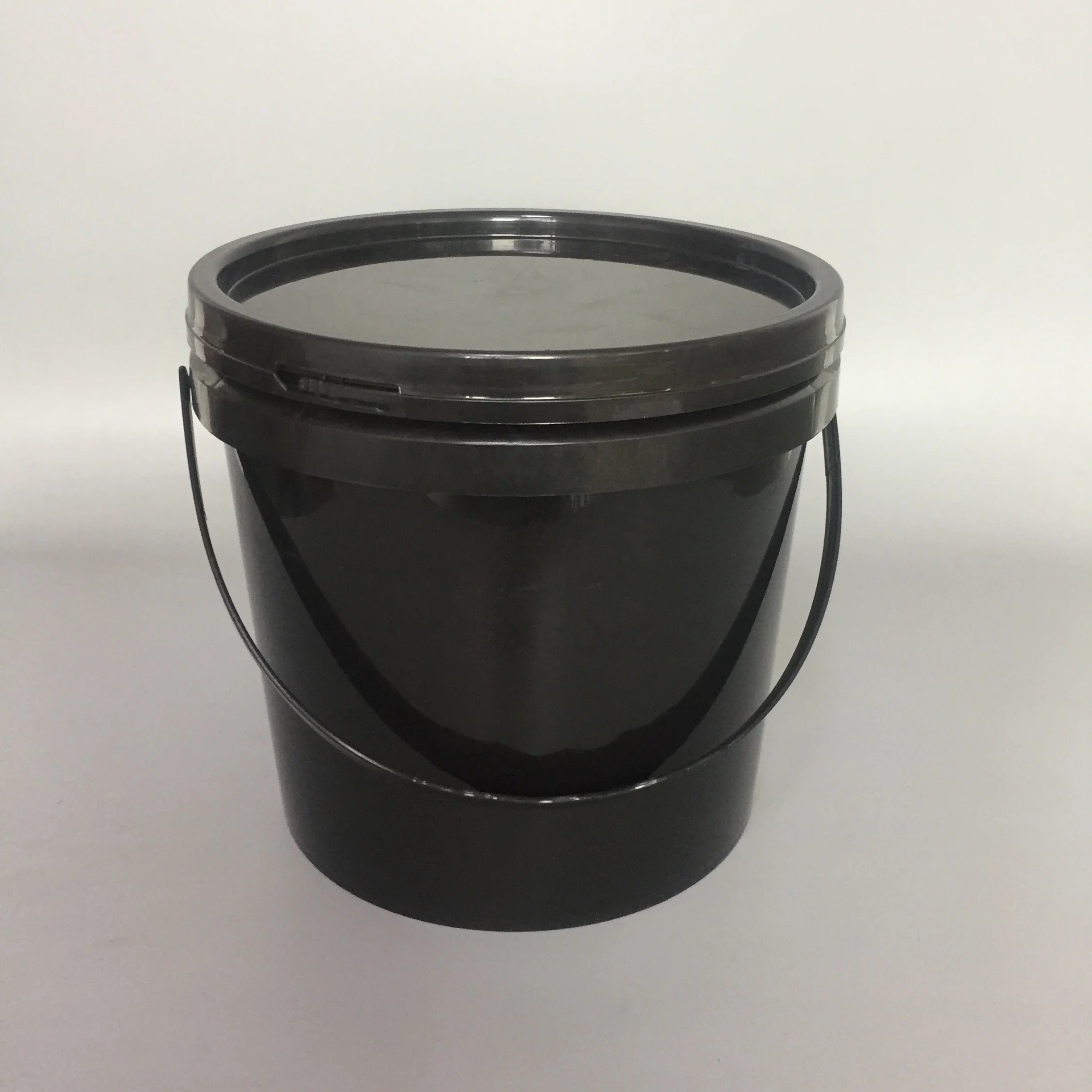 Plastic Bucket 1 Galllon Food Containers With Lid Black Buy Plastic