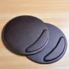 round pu leather mouse pad,custom gaming mouse pad with wrist rest