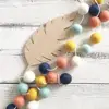 Nordic Colorful ball gift Woolen Felt Ball garland moving christmas decoration