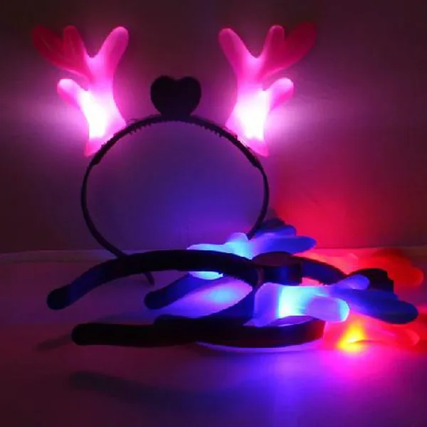 lighted reindeer headband