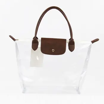 Durable Waterproof Clear Pvc Tote Bags Transpa Handbags For Women