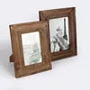 Retro style home decoration picture stand display wooden box photo frame