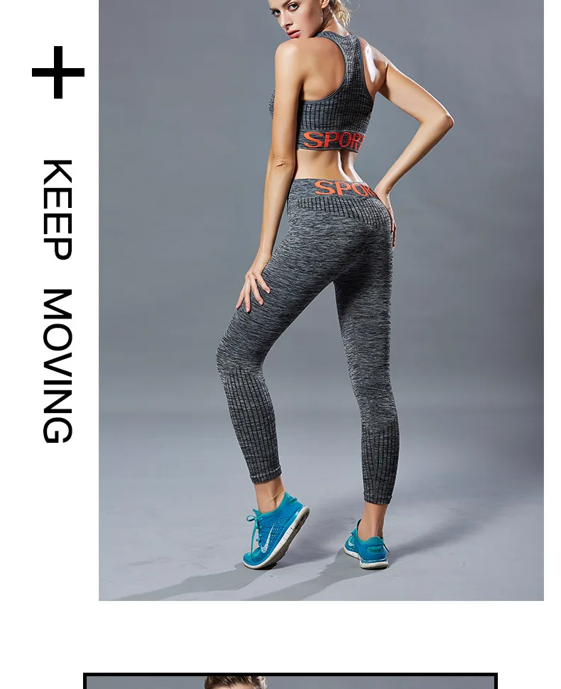 Two Piece Set Sportswear Women Sports Bra Legging Suit Yoga Fitness Set