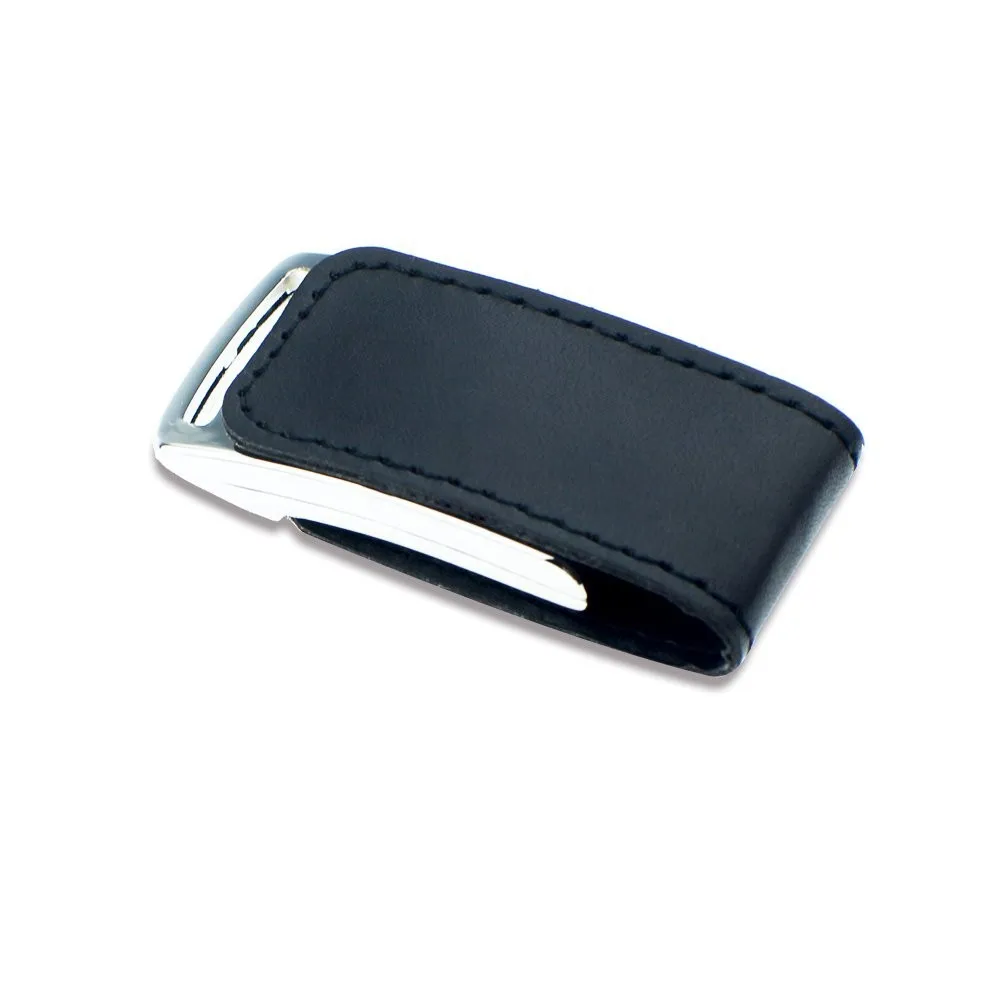 Premium Black Leather Key FOB USB Flash Memory Drive 32GB(Red) - ANKUX.COM