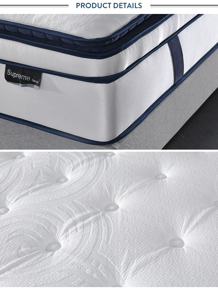 Anti bed bug decor super single double king size bed foam coil pocket sprung mattress