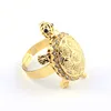 24K gold plating animal turtle ring tortoise ring designs for men
