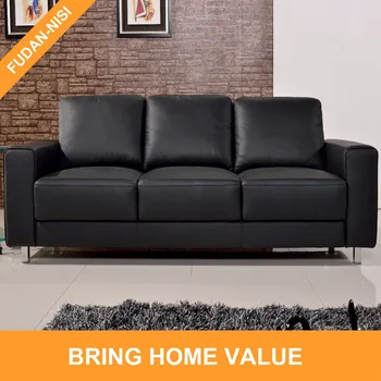 Alibaba China Modern Simple Sofa Set Design Furniture Leather Living Room Sofas