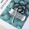 Makeup plastic stick cotton bud swab, customized cotton swab in paper stick for baby