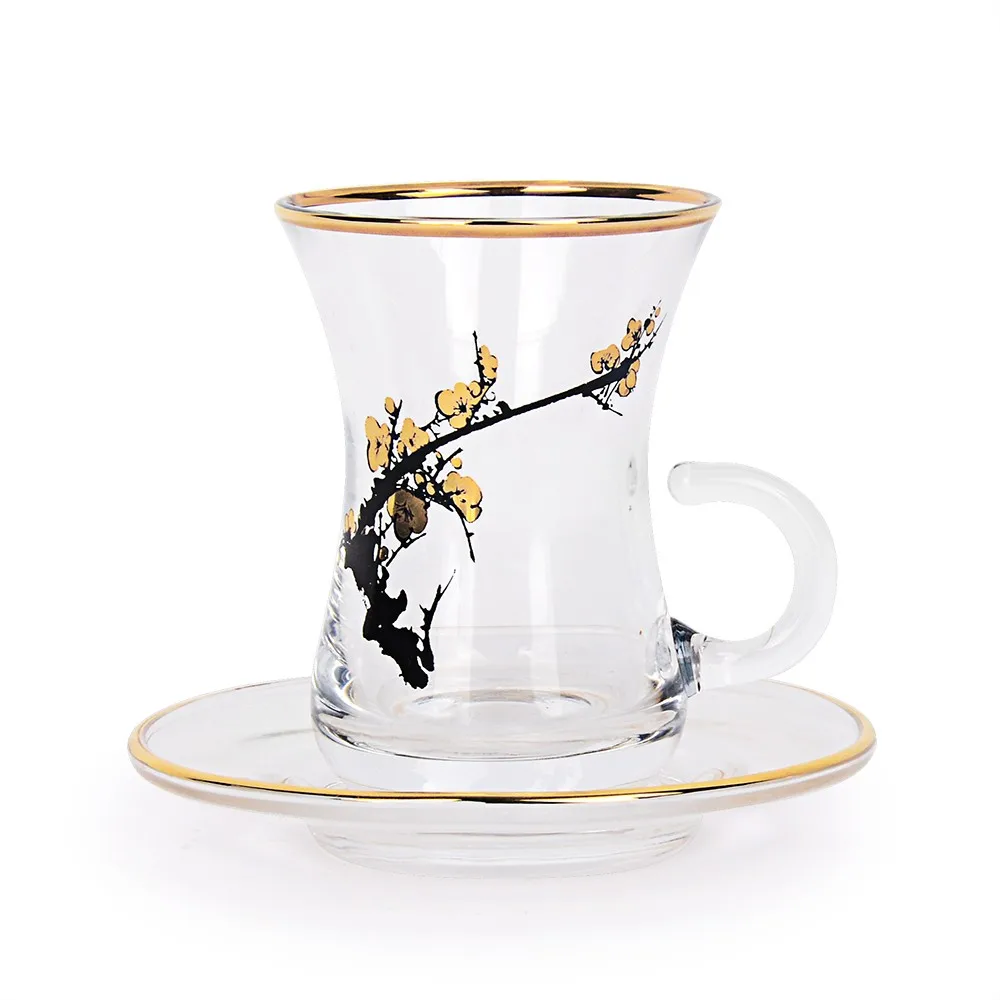 glass coffee cup set