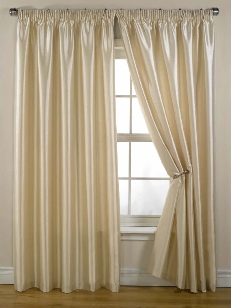 Wide Width Shinning 100% Polyester Satin Curtin Fabirc For Living Room ...