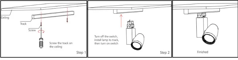 Beam Angle Adjustable rail track light Cob Lamp for Museum Exhibition